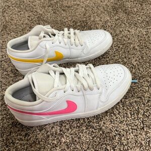 Nike White jordan lows